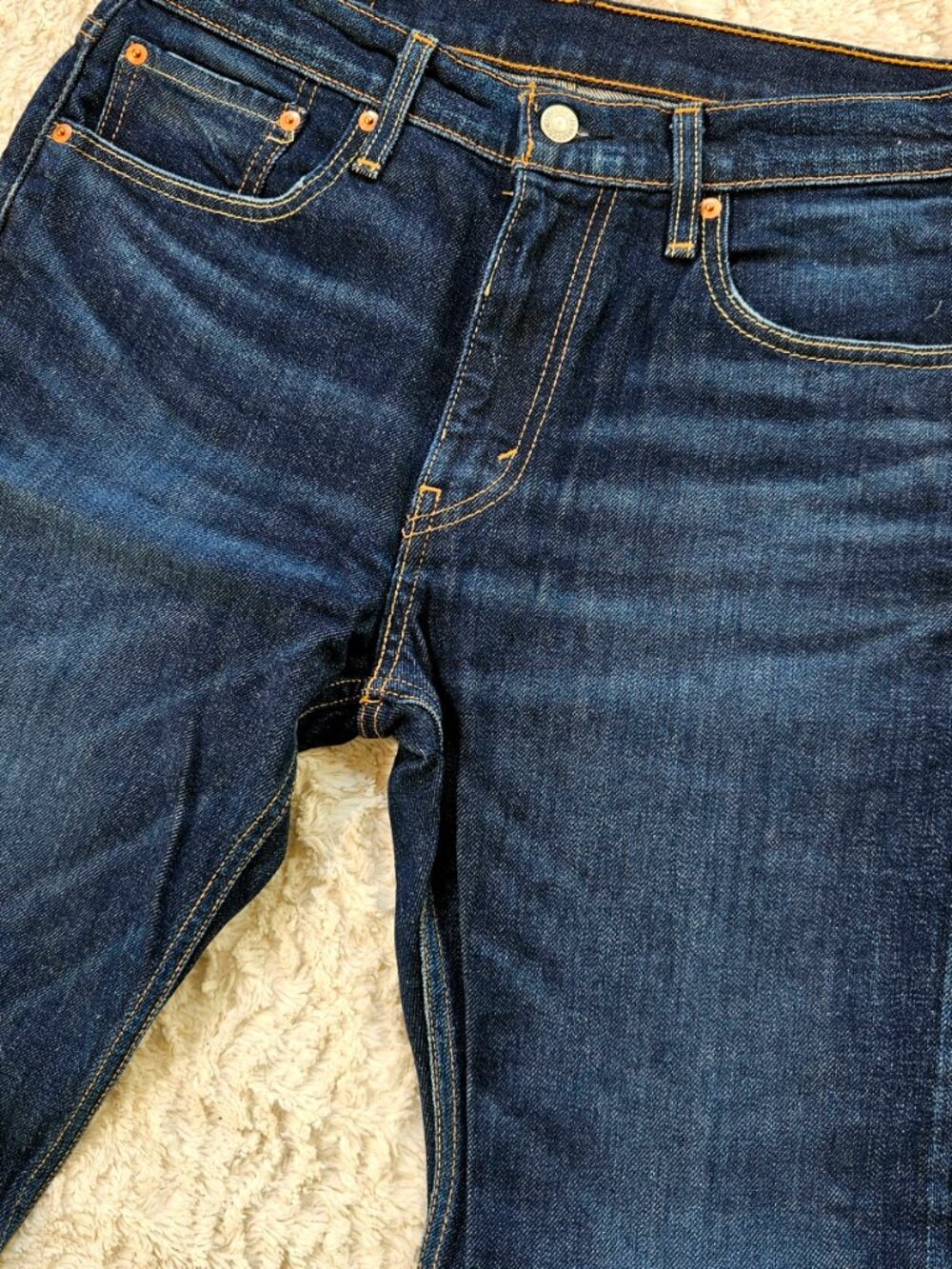 Levi’s 502 Regular Taper Jeans – Dark Blue Denim (W32 L32) - Excellent Condition - Picture 4 of 13